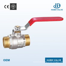 Double Male Thread Brass Ball Valve with High Quality